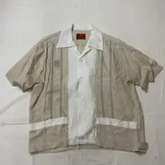 クリームソーダ 80s 当時物 カスリ オープンカラーシャツ レーヨン 