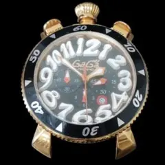 ガガミラノ GaGaMILANO アナログ腕時計 ブラック ゴールド クォーツのサムネイル