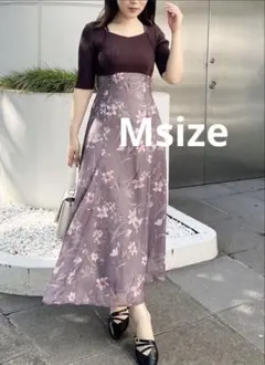 MERCURYDUO ボレロレイヤード風ニットドッキングワンピース