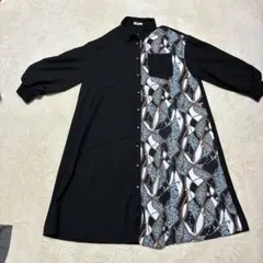 axes ボタンアップ シャツワンピース