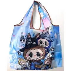 ラブブ ブルー系 エコバッグ シンプルなデザイン ☆★