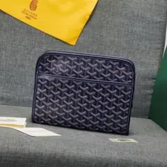 Goyard ネイビー クラッチバッグ A4対応