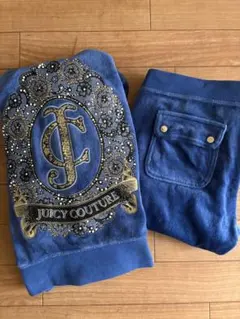 Juicy Couture ベロア セットアップ ブルー XSのサムネイル