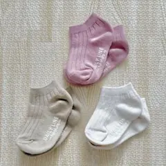 バースデイ DAILY LINE ベビー靴下 ソックス 3色セット