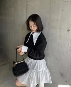 新品ODETTE TULLE BAG 限定うさぎ裏面チュールバッグbibiy