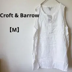 Croft & Barrow 【M】ノースリーブチュニックホワイト レディース