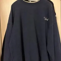 『即完売モデル』　ケボズ　スウェット　両面刺繍　エンブロイダリー　紺 L