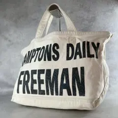 美品✨L'Appartment Graphic Tote Bag キャンバス 白