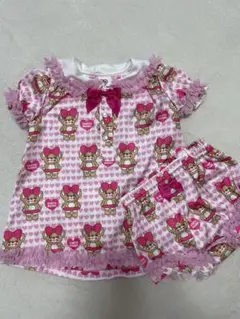 専用♡EARTHMAGIC ハート柄 セットアップ 90のサムネイル