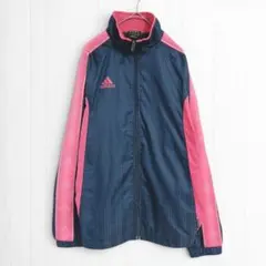 adidas アディダス トラックジャケット 茶色 ジャージ ピンク y2k