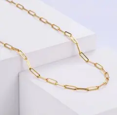 ステンレス ロング スクエア チェーン ネックレス ゴールド 新品 調節 Y字