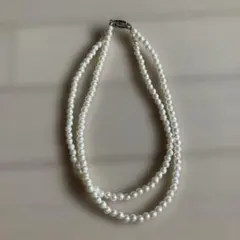 真珠の二重ネックレス　長さ19cm