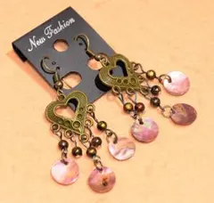 ★エスニックピアス★ロングピアス★アジアン★アンティーク風★新品★Ｙ１３