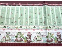 はぎれ ドール用生地　60ローン　ロリータ　抹茶ココア