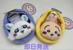 【即日発送】ちいかわ 窓付きおかおミニポーチ モモンガ うさぎ 2点セット