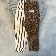 美品MARKEY’Sレオパード柄 ストライプ ロングパンツ 120cm２枚セット