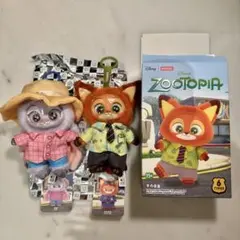 MINISO ズートピア ニック ぬいぐるみペンダント2体セット