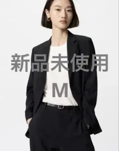 新品未使用 UNIQLO 感動ジャケットリラックスフィット　黒　M