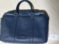 COACH コーチ ビジネスバッグ ブリーフケース ネイビー　A4