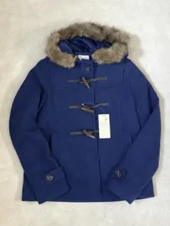 earth music&ecology ショートダッフルコート ブルー