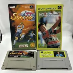 スーパーファミコン ソフト 2本セット サッカー ゴルフ