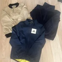 ★120・お得★アウター3点セット　ユニクロ　adidas 他フリース