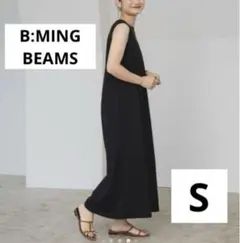 B:MING BEAMSノースリーブバックタックワンピース 抗菌防臭Sサイズのサムネイル
