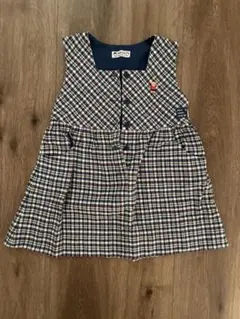 Familia チェック柄 ノースリーブワンピース 110