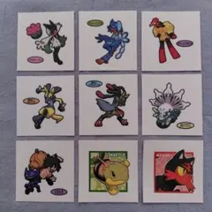 ポケットモンスター デコキャラシール・９枚セット