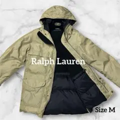 ラルフローレン ダウンジャケット マウンテンパーカー フリース M ベージュ