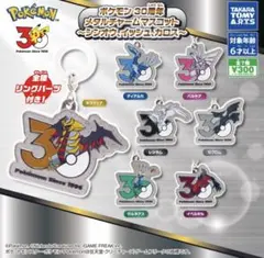 ポケモン 30周年 メタルチャームマスコット レシラム イベルタル