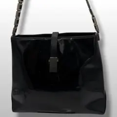 CELINE セリーヌ ショルダーバッグ　チェーン 黒　ブラック　スクエアのサムネイル