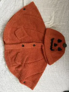 PIQUE パンプキンデザイン ベビーポンチョ