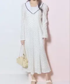 LILLIAN CARAT リリアンカラット レースカラーシャツワンピース - メルカリ