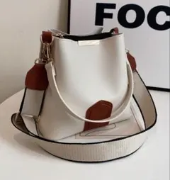 残り1点⚠️ZARAジャンル 海外ブランド バイカラー無地2wayショルダーバッグ