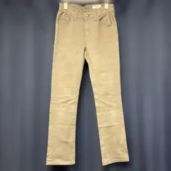 【美シルエット】NAVY マックハウス ストレートパンツ ベージュ 61cm