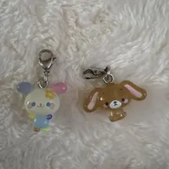 さんりお　ゆるっとめじるしアクセサリー　ウサハナ　くろうさ　シュガーバニーズ