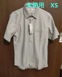 UNIQLO　ドライノンアイロン　ジャージーシャツ ライトグレー XS