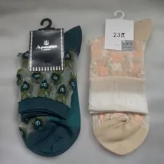 Aquascutum 23区 シアーソックス 2足セットのサムネイル