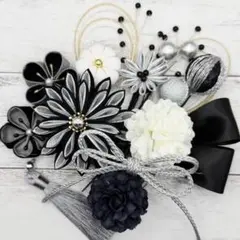 髪飾り　☆4156☆ つまみ細工　成人式　卒業式　結婚式　七五三　帯留め