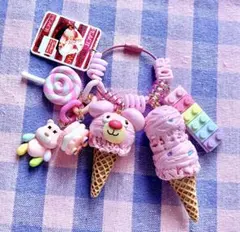 じゃらじゃらキーホルダー マーブルチョコアイス クッキー 361 - メルカリ
