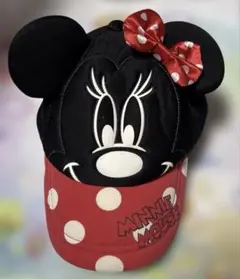 東京ディズニーリゾート　ミニー耳付きキャップ　キッズ　子ども用