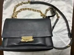 マイケルコースMICHAEL KORS ショルダーバック　ブラック　黒　レザー