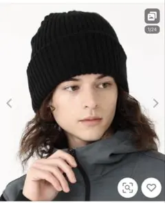 Columbia／スプリットレンジルーズ ニットキャップ　ブラック