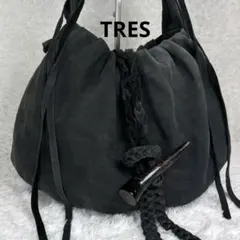 00s TRES black leather one shoulder bag - メルカリ