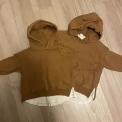 devirock ブラウン フード付きパーカー 100・120