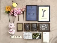 結婚式 ウェルカムスペース まとめ売り 桜 ミモザ フォトフレーム付き