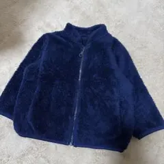 UNIQLO 80 ネイビー フリース ジップアップアウター
