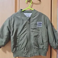 PEANUTS ボア内側ジャケット オリーブ