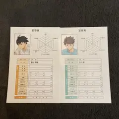 ハイキュー 体力測定フェア アニメイト特典 影山飛雄 及川徹